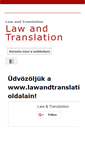 Mobile Screenshot of lawandtranslation.com