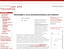 Tablet Screenshot of lawandtranslation.com